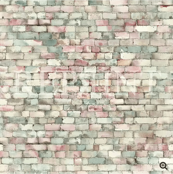 Girly-Flowers vine-RP0645- 12x12 inch fra Reprint